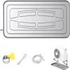 YONGYILI Window Air Conditioner Drain Kit, Metal Water Tray, Condensate Drip Pan, Drain Pan, Large Drip Tray(37x17in,118in Water Pipe) view 1