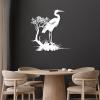 Aportif Metal Cranes Wall Art, Metal Bird Wall Art, Cranes Bird Art Wall Decor, Birds Sign, Boho Decorations, Bathroom Wall Decor(White, 18 x 17 in / 47 x 45 cm) view 1