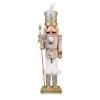 ArlinaL Wooden Christmas Soldier Nutcracker Decorations, 15 Inch Nutcracker Figure Christmas Decor for Shelves and Tables (Gold) view 1