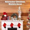 ArlinaL Wooden Christmas Soldier Nutcracker Decorations, 15 Inch Nutcracker Figure Christmas Decor for Shelves and Tables (Gold) view 3