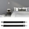 lvifloae Sheet Straps Bed Sheet Clips Sheet Holders Keep Sheets Firm Tight Multipurpose Straps Gripper Non Slip 2Pcs (Black) view 3