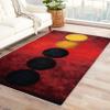 Vydddom Geometric Rug, 5x8 Rug, Red Gradient Rugs for Living Room Bedroom, Modern Large Area Rug, Washable Rug Non Slip Soft Indoor Carpet, Kids and Pets Friendly, Geometric Home & Room Decor view 1