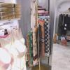 JYDQM Organizer Holder Home Floor Standing Scarf Holder Organizer Large Capacity, Gold Spiral Design Multi-Purpose Storage Display Stand Rack for Ilk Scarf/Cloth/Wrapping Paper(150cm) view 2