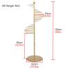 JYDQM Organizer Holder Home Floor Standing Scarf Holder Organizer Large Capacity, Gold Spiral Design Multi-Purpose Storage Display Stand Rack for Ilk Scarf/Cloth/Wrapping Paper(150cm) view 4