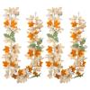 2 PCS 6FT Fall Garland Maple Leaf,Artificial Garlands with White Berry Pumpkin,Hanging Vine Autumn Garland Thanksgiving Christmas Decor for Fireplace Wall Window Indoor Outdoor Home view 1