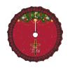 Religious Cross John 3-16 Christmas Tree Skirt Multi-Size Christmas Festive Party Decorations view 1