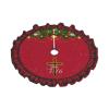 Religious Cross John 3-16 Christmas Tree Skirt Multi-Size Christmas Festive Party Decorations view 3