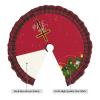 Religious Cross John 3-16 Christmas Tree Skirt Multi-Size Christmas Festive Party Decorations view 4