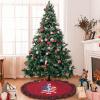 EMS Star of Life EMT Paramedic Medic American Flag Christmas Tree Skirt Multi-Size Christmas Festive Party Decorations view 2