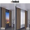 ENHEN Ceiling Curtain Track Wall Mounted Curtain Valance Boards Box, Bedroom Bay Windows Privacy Curtain Pelmet Track System with Double Rails, Included Fittings(335cm/131.9in/11ft) view 2