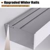 ENHEN Ceiling Curtain Track Wall Mounted Curtain Valance Boards Box, Bedroom Bay Windows Privacy Curtain Pelmet Track System with Double Rails, Included Fittings(335cm/131.9in/11ft) view 4