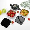 BTCOWZRV Horse Pattern Bento Box with Compartments Double Layer Bento Lunch Box with Spoon And Handle All-in-One Adult Lunchbox Leakproof Lunch Container for Work Picnic Travel view 3