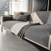 Rosygulls Simple Chenille Couch Cover Washable,Light Luxury Anti-Slip Chenille Sofa Slipcovers,1-Piece Sofa Cover Suitable for All Seasons,Couch Protectors Hemming-Gray,Backrest 28x35in/70x90cm view 1