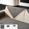 Rosygulls Simple Chenille Couch Cover Washable,Light Luxury Anti-Slip Chenille Sofa Slipcovers,1-Piece Sofa Cover Suitable for All Seasons,Couch Protectors Hemming-Gray,Backrest 28x35in/70x90cm view 2
