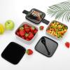 BTCOWZRV Animal Red Panda Bento Box with Compartments Double Layer Bento Lunch Box with Spoon And Handle All-in-One Adult Lunchbox Leakproof Lunch Container for Work Picnic Travel view 3