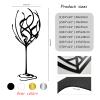 Wine Glass Metal Wall Decor, Glass Wall Art, Wine Bar Metal Sign, Line Art Wall Decor Dining Room, Home Bar (White, 24"x10" | 60x24cm) view 4