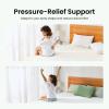 Marsail 3 Inch Memory Foam Mattress Topper Queen, Cooling Gel Infused Mattress Topper with Soft Cover, CertiPUR-US and Oeko-TEX Certified, Suitable for Sofa, RV, Camping view 3