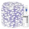 Fairy Lights 66ft 200 LED USB Twinkle String Lights Plug in Copper Wire Lights with Remote and Timer 8 Modes Outdoor Waterproof Starry Lights DIY Party Wedding Christmas Decoration(Cool White) view 1