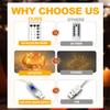 Fairy Lights 66ft 200 LED USB Twinkle String Lights Plug in Copper Wire Lights with Remote and Timer 8 Modes Outdoor Waterproof Starry Lights DIY Party Wedding Christmas Decoration(Cool White) view 3