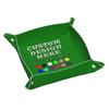Personalized Valet Tray for Men&Women Custom Leather Storage Tray with Your Photo/Logo/Name Customized Gift for Marriage Anniversary Watch Glasses Keys Wallet, Green-M view 1