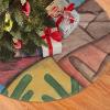 Christmas Tree Skirt, 30" Desert Southwest Folk Art for Christmas Decorations&Ornaments view 3