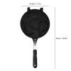 Pwshymi Fish shaped Pancake Double Pan, 3 Fish Waffle Maker Pan Aluminum Uniform Heating Taiyaki Pan for Home Snack view 4
