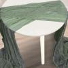 10 Pack Sage Green Cheesecloth Table Runner 35x120 Inch 10Ft Rustic Gauze Cheese Cloth Table Runner Sheer Cheesecloth Table Runners for Wedding Party Bridal Shower Decoration view 3