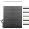 BERISSA Top Down Bottom Up Cordless Cellular Shades, Pull Down Blackout Jacquard Streaks Fabric Honeycomb Blinds for Window and Skylights(75" W x 90" H) Black view 1