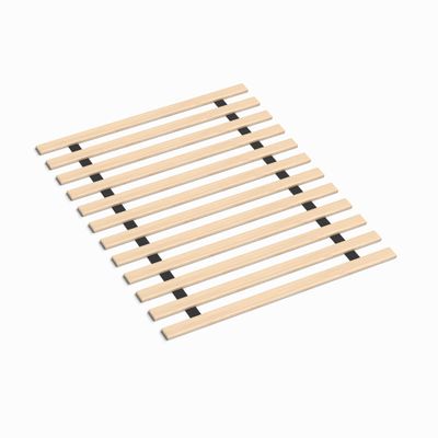 Continental Sleep, 0.68-Inch Heavy Duty Horizontal Wooden Bunkie Board/Bed Slats, Enhance Mattress Support, Queen(60.5"), Beige