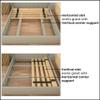Continental Sleep, 0.68-Inch Heavy Duty Horizontal Wooden Bunkie Board/Bed Slats, Enhance Mattress Support, Queen(60.5"), Beige view 2