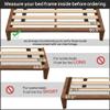Continental Sleep, 0.68-Inch Heavy Duty Horizontal Wooden Bunkie Board/Bed Slats, Enhance Mattress Support, Queen(60.5"), Beige view 4
