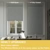 BERISSA Blackout Pull Down Window Shades Blinds Room Darkening Custom Roller Shade for Indoor Thermal Insulated Up and Down Blind for Home Bedroom(77" W x 96" H) Gray view 2