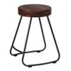 Cortesi Home Boone Counterstool in Driftwood and Metal Legs view 1