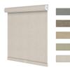 BERISSA Blackout Pull Down Window Shades Blinds Room Darkening Custom Roller Shade for Indoor Thermal Insulated Up and Down Blind for Home Bedroom(34" W x 96" H) Beige view 1