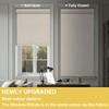 BERISSA Blackout Pull Down Window Shades Blinds Room Darkening Custom Roller Shade for Indoor Thermal Insulated Up and Down Blind for Home Bedroom(34" W x 96" H) Beige view 2