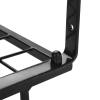 MOUMOUTEN Metal Hanging Pan Pot Rack, Black Wall Mounted Portable with 10 Hook Holder Easy Installation Kitchen Storage Organizer for Kitchen (45CM) view 3