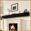 Avana Rustic Fireplace Mantle Shelf 84 Inches for Home Decor/Wall Decor - Handcrafted Wood Shelf for Wall - Decorative Fireplace Mantel Shelf - Farmhouse Mantle Decor 84 X 8 X 5 - Espresso view 1