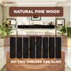 Avana Rustic Fireplace Mantle Shelf 84 Inches for Home Decor/Wall Decor - Handcrafted Wood Shelf for Wall - Decorative Fireplace Mantel Shelf - Farmhouse Mantle Decor 84 X 8 X 5 - Espresso view 3