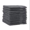 Generic Allure Turkish Cotton Wash Cloth Towels, 100% Long Fiber Turkish Cotton - Thick, Soft, Highly Absorbent, and Quick-Drying - 600 GSM for Plushness, Set of 12 - (Gray) view 1