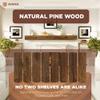 Avana Rustic Fireplace Mantle Shelf - 84 Inches, Handcrafted Wood - Decorative Wall Shelf for Home - Farmhouse Mantel Decor - 84 X 8 X 5 - Rustic Traditional view 3