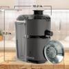 FYNORI Quiet Fruit & Vegetable Juicer, JE2500B - 400-watt Juice Extractor - Quiet Fruit & Vegetable Juicer, You Can Enjoy Fast Juicing With Less Noise, Black view 3