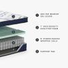Signature Design by Ashley Full Size Stack 12 Inch Hybrid Medium Plush Cooling Gel Infused Memory Foam Mattress for Pressure Relief, Fiberglass Free, Mattress in A Box view 4