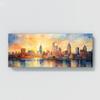 Sense Canvas Cleveland City 15 Canvas Art - Home Decor Wall Art Print Poster Painting Small 20x8 / 1.5" view 4