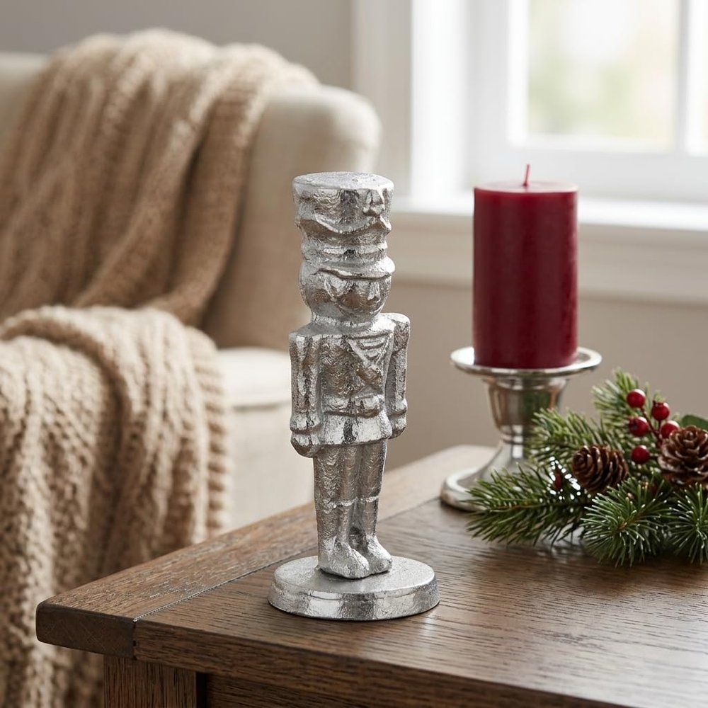 Cheungs Clara Silver Cast Iron Nutcracker Figurine 5988SV-S