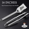 Custom BBQ Set - Personalized Grill Set - BBQ Tool Set - 34-Piece Stainless Steel Barbecue Grilling Accessories with Aluminum Storage Case - Complete Outdoor Grill Kit for Dad- Gift for Men view 4