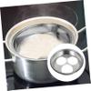 Amosfun Colander Spoon Rest Kitchen Soup Spoon Rest Ladle Holder Scoop Stainless Steel Easy Clean view 2