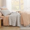 Litanika Oversized King Quilt Bedding Set, 128x120 Inch Super King Linen Comforter Bedspreads Lightweight Bed Coverlets Boho Bedding Cover Decor All Season,3 Pieces (1 Quilt, 2 Pillowcases) view 3