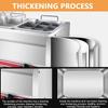 Two Tank Outdoor Deep Fryer Fish Fryer, French Fries Fryer, Electric Deep Fryer Commercial, Dual Tank Kitchen Countertop Commercial Frying Machine, Adjustable Temperature,Triplecylinder10L+10L+10L view 4