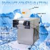 Banfluxion 1.2KW Wind/Air-Cooled Commercial Shaved Ice Maker & Snow Cone Machine - Stainless Steel Dual-Bucket Ice Shaver with 2x3L Containers view 4