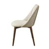 Acme Willene Contemporary Fabric Side Chair in Beige/Walnut (Set of 2) view 4